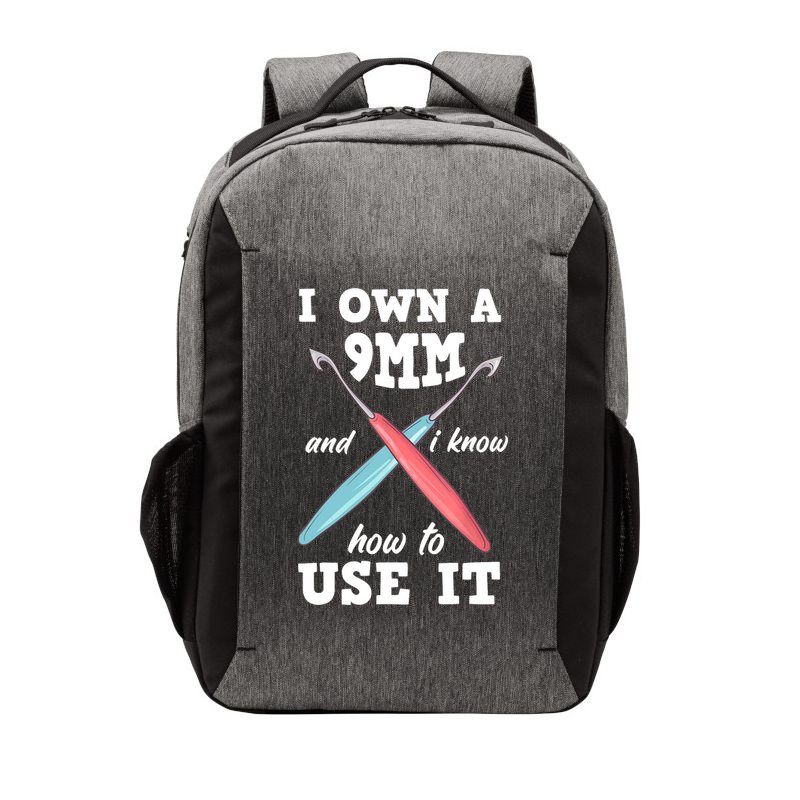 Funny Crocheting Crochet Vector Backpack