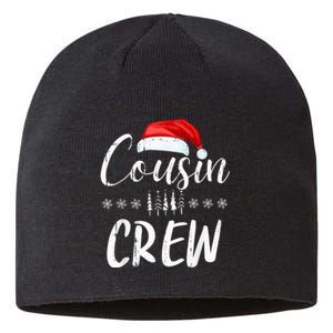 Funny Cousin Crew Christmas Santa Hat Family Matching Sustainable Beanie