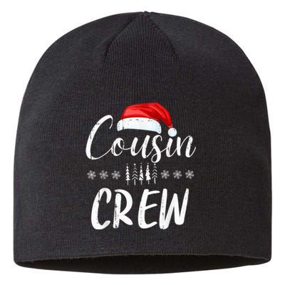 Funny Cousin Crew Christmas Santa Hat Family Matching Sustainable Beanie