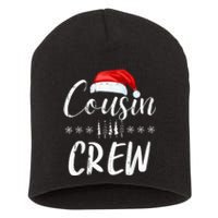 Funny Cousin Crew Christmas Santa Hat Family Matching Short Acrylic Beanie