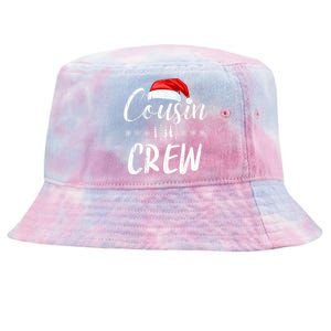 Funny Cousin Crew Christmas Santa Hat Family Matching Tie-Dyed Bucket Hat