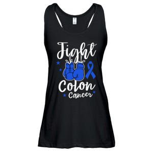 Fight Colon Cancer Gloves Support Colon Cancer Awareness Ladies Essential Flowy Tank