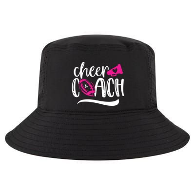 Football Cheer Coach Pink Ribbon Breast Cancer Awareness Cool Comfort Performance Bucket Hat