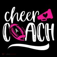 Football Cheer Coach Pink Ribbon Breast Cancer Awareness Tall T-Shirt