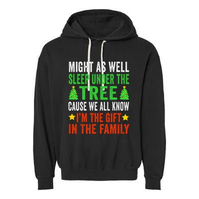 Funny Christmas Christmas Pajamas Garment-Dyed Fleece Hoodie