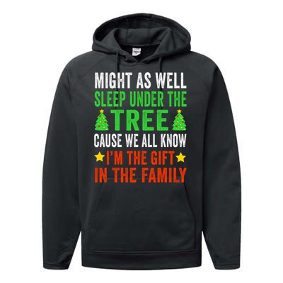 Funny Christmas Christmas Pajamas Performance Fleece Hoodie