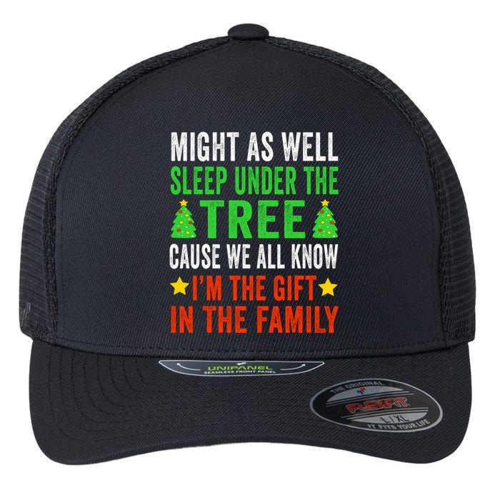 Funny Christmas Christmas Pajamas Flexfit Unipanel Trucker Cap