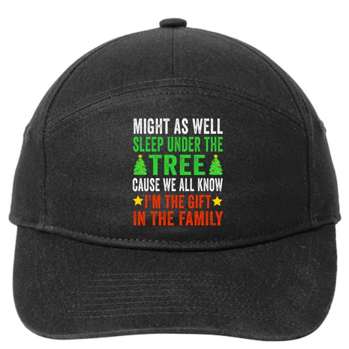 Funny Christmas Christmas Pajamas 7-Panel Snapback Hat