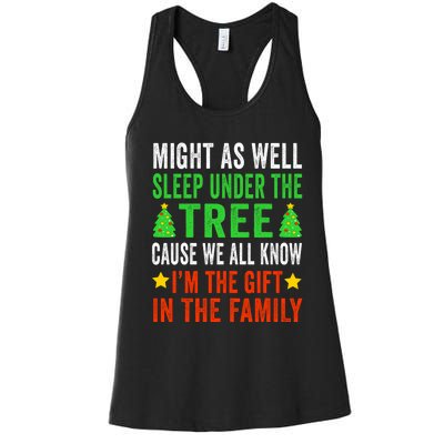 Funny Christmas Christmas Pajamas Women's Racerback Tank