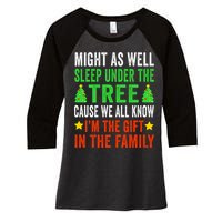 Funny Christmas Christmas Pajamas Women's Tri-Blend 3/4-Sleeve Raglan Shirt