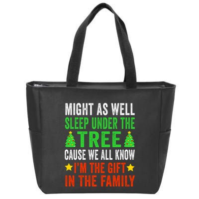 Funny Christmas Christmas Pajamas Zip Tote Bag