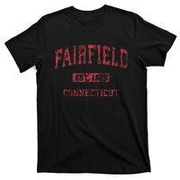 Fairfield Connecticut Ct Vintage Athletic Sports Design T-Shirt