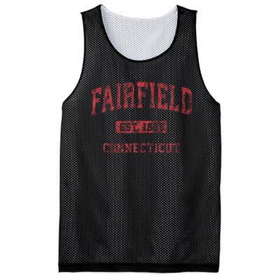 Fairfield Connecticut Ct Vintage Athletic Sports Design Mesh Reversible Basketball Jersey Tank