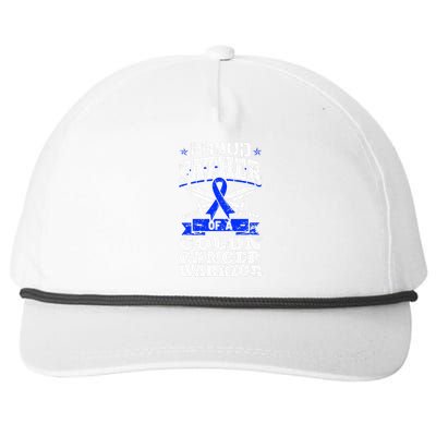 Funny Colon Cancer Survivor Cancer Awareness Ribbon Snapback Five-Panel Rope Hat