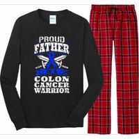 Funny Colon Cancer Survivor Cancer Awareness Ribbon Long Sleeve Pajama Set