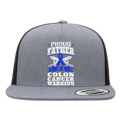 Funny Colon Cancer Survivor Cancer Awareness Ribbon Flat Bill Trucker Hat