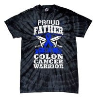 Funny Colon Cancer Survivor Cancer Awareness Ribbon Tie-Dye T-Shirt