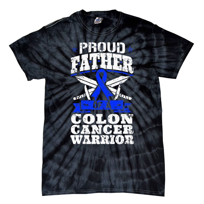 Funny Colon Cancer Survivor Cancer Awareness Ribbon Tie-Dye T-Shirt