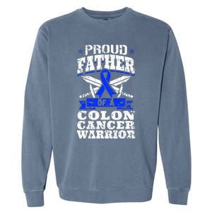 Funny Colon Cancer Survivor Cancer Awareness Ribbon Garment-Dyed Sweatshirt