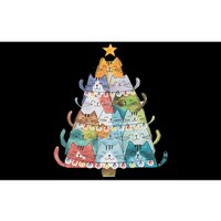 Funny Cat Christmas Tree Xmas Cat Lover Cat Graphic Bumper Sticker