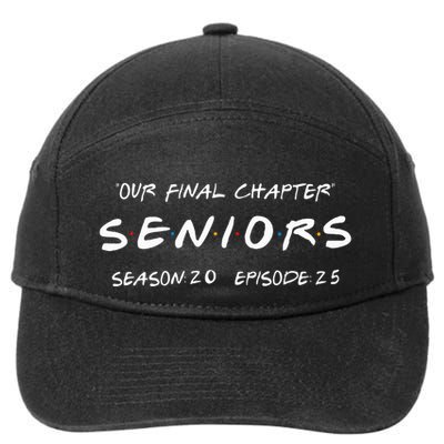 Final Chapter Class Of 2025 Senior Retro Funny Seniors 2025 7-Panel Snapback Hat