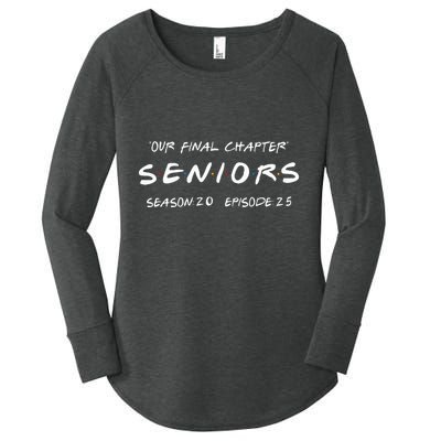 Final Chapter Class Of 2025 Senior Retro Funny Seniors 2025 Women's Perfect Tri Tunic Long Sleeve Shirt