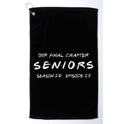 Final Chapter Class Of 2025 Senior Retro Funny Seniors 2025 Golf Towel