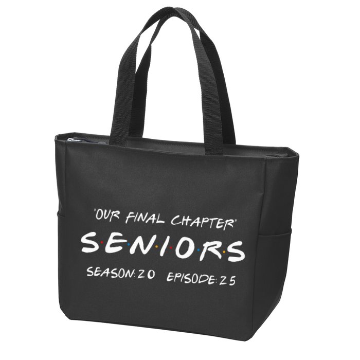Final Chapter Class Of 2025 Senior Retro Funny Seniors 2025 Zip Tote Bag