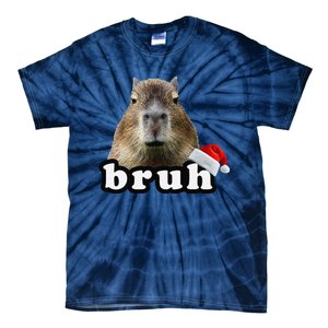 Funny Capybara Christmas Tie-Dye T-Shirt