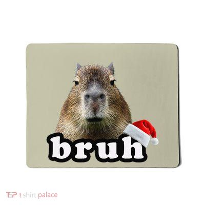 Funny Capybara Christmas Mousepad