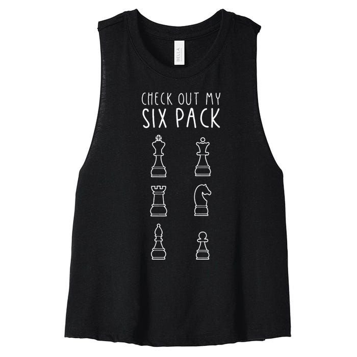 Funny Chess Chess Club Chess Player Chess Lover Chess Women's Racerback Cropped Tank