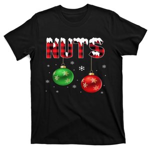 Funny Christmas Chest Nuts Matching Couples Chestnuts  T-Shirt