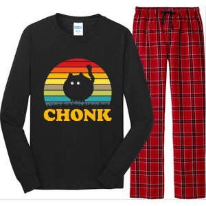 Funny Cat Chonk Long Sleeve Pajama Set