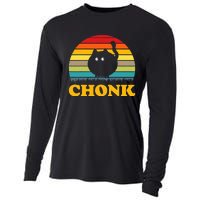 Funny Cat Chonk Cooling Performance Long Sleeve Crew