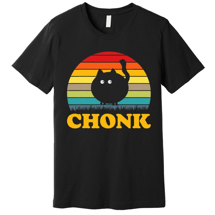 Funny Cat Chonk Premium T-Shirt