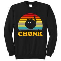 Funny Cat Chonk Tall Sweatshirt