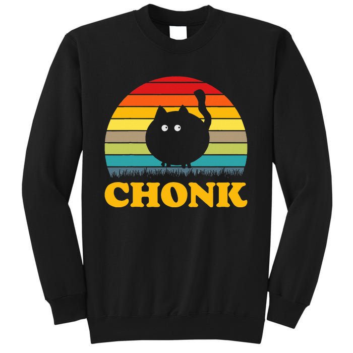 Funny Cat Chonk Tall Sweatshirt