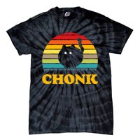 Funny Cat Chonk Tie-Dye T-Shirt