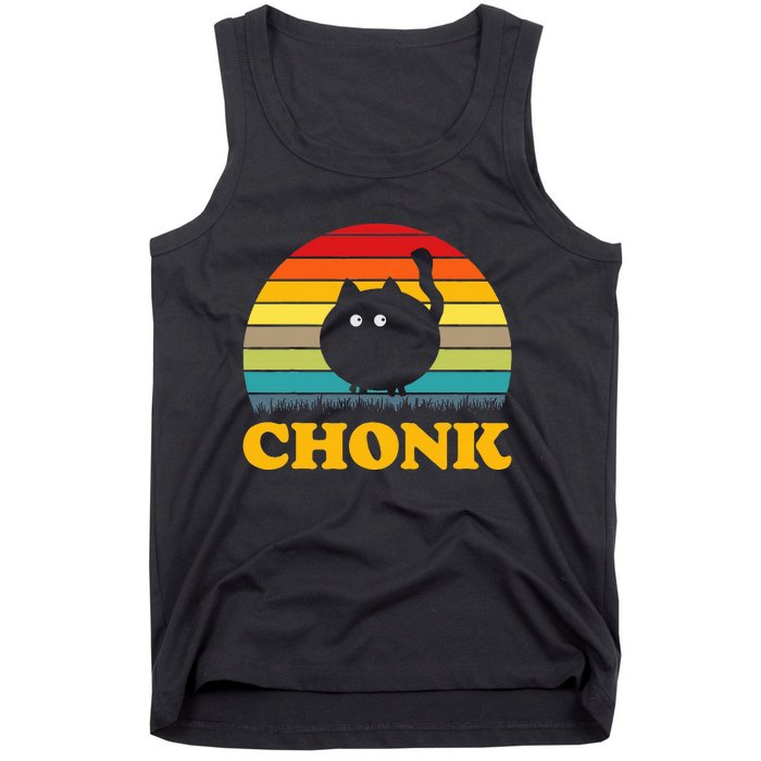 Funny Cat Chonk Tank Top