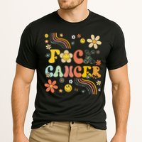 F Ck Cancer Groovy Retro Flower Awareness Against Cancer Cooling Performance Crew T-Shirt