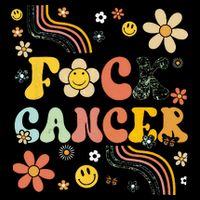 F Ck Cancer Groovy Retro Flower Awareness Against Cancer Cooling Performance Crew T-Shirt