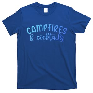 Funny Camping Campfires And Cocktails Gift T-Shirt