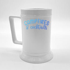 Funny Camping Campfires And Cocktails Gift Beer Stein