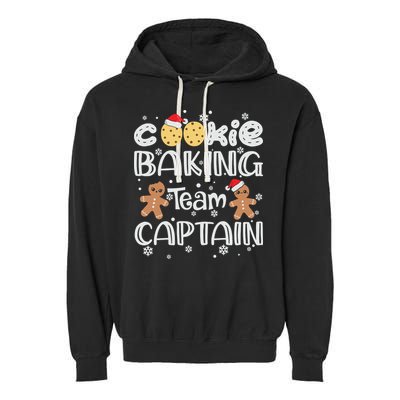Funny Christmas Cookie Baking Team Captain Gingerbread Xmas Garment-Dyed Fleece Hoodie