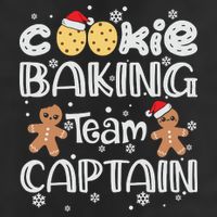 Funny Christmas Cookie Baking Team Captain Gingerbread Xmas Garment-Dyed Fleece Hoodie