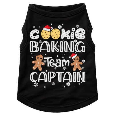 Funny Christmas Cookie Baking Team Captain Gingerbread Xmas Doggie Tank