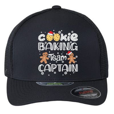 Funny Christmas Cookie Baking Team Captain Gingerbread Xmas Flexfit Unipanel Trucker Cap