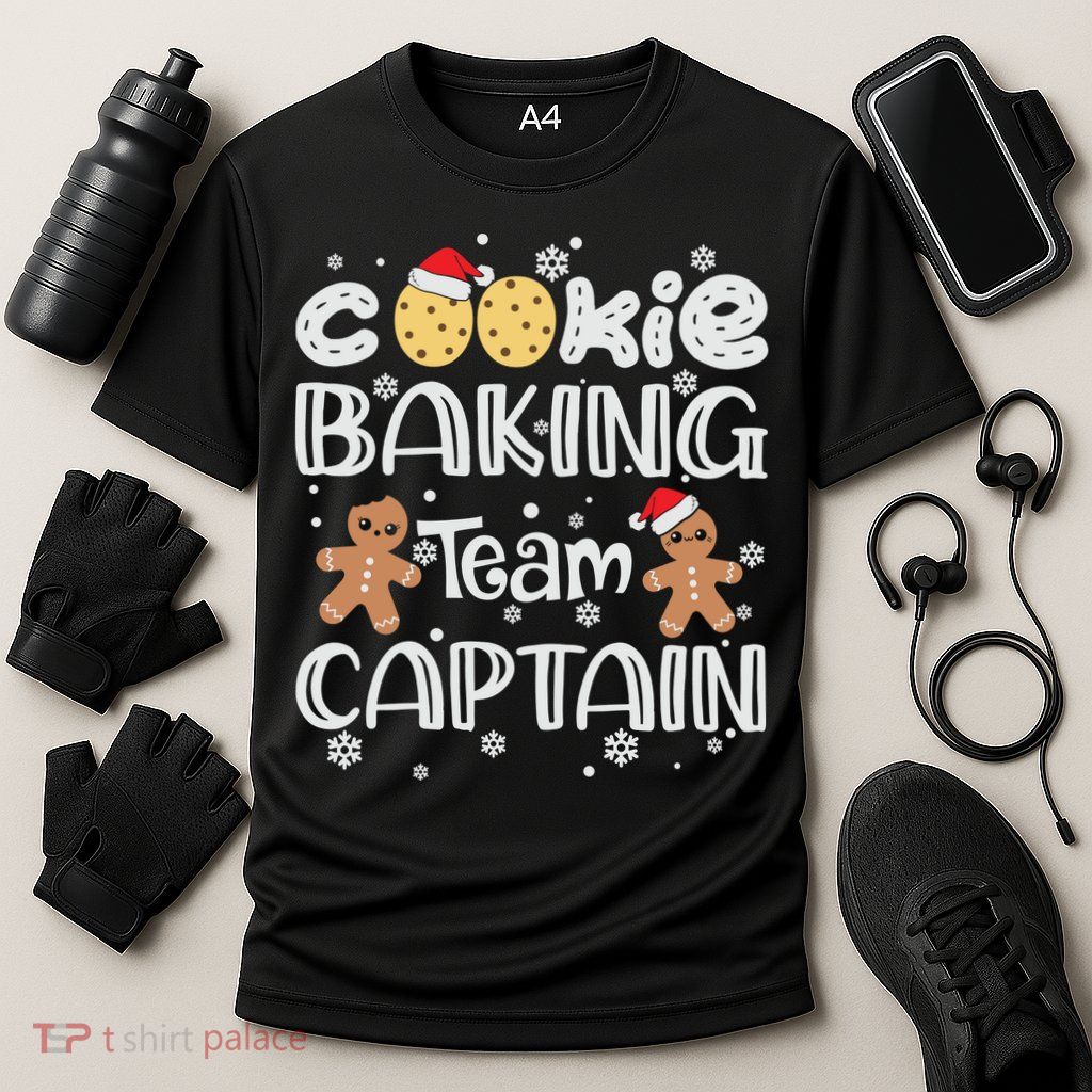 Funny Christmas Cookie Baking Team Captain Gingerbread Xmas Performance Shirt
