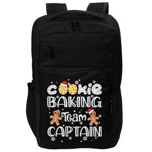 Funny Christmas Cookie Baking Team Captain Gingerbread Xmas Impact Tech Backpack