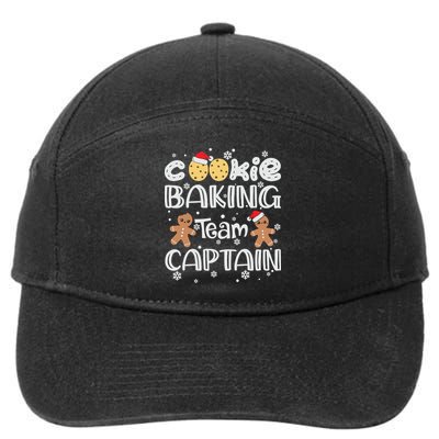 Funny Christmas Cookie Baking Team Captain Gingerbread Xmas 7-Panel Snapback Hat